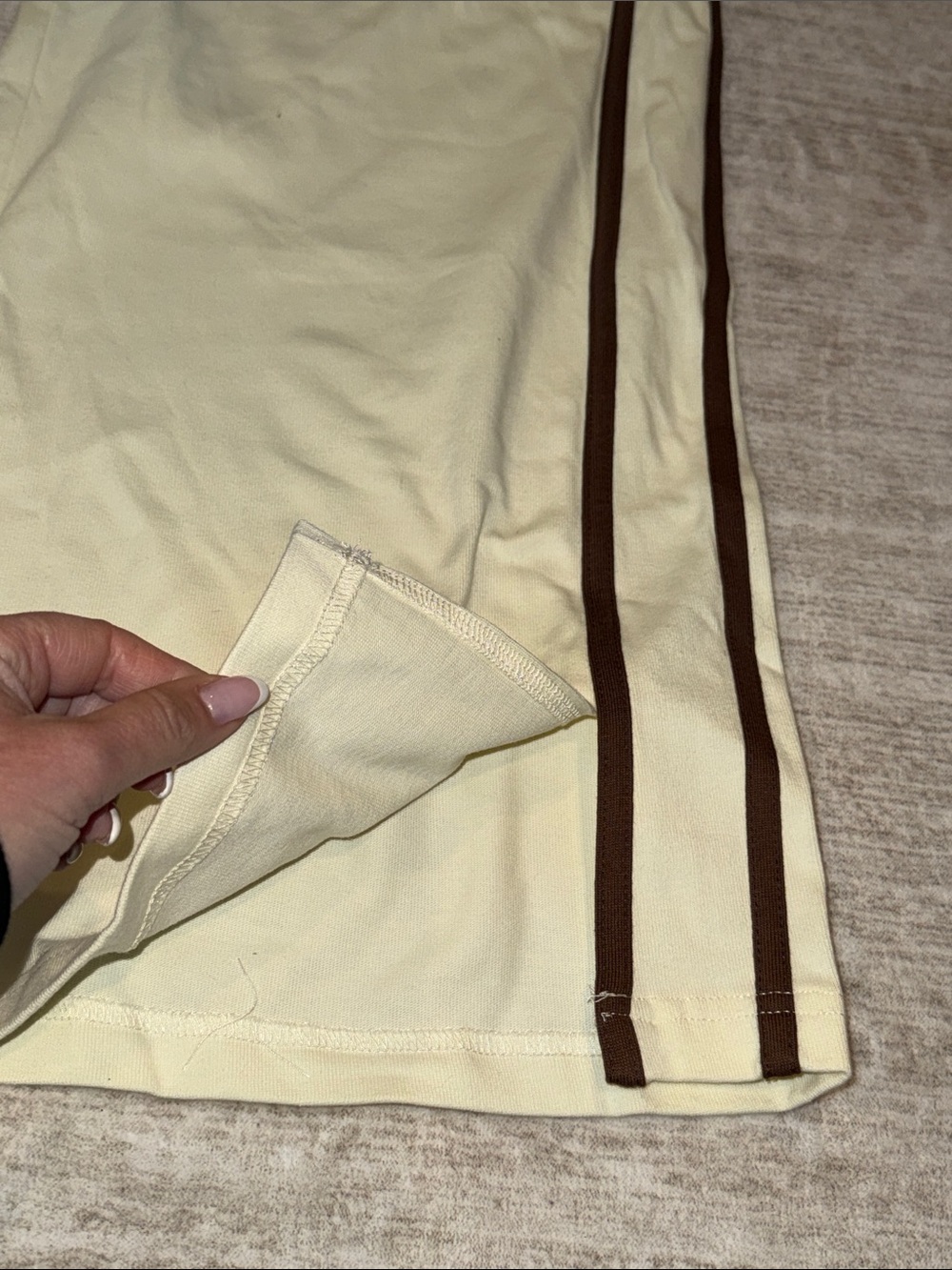 NWT White Fox Make Me Promises Pants Cream womens medium - Picture 9 of 14
